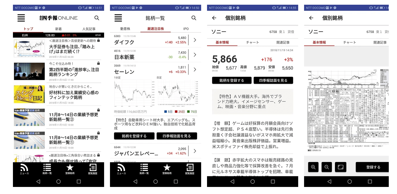 会社四季報アプリ